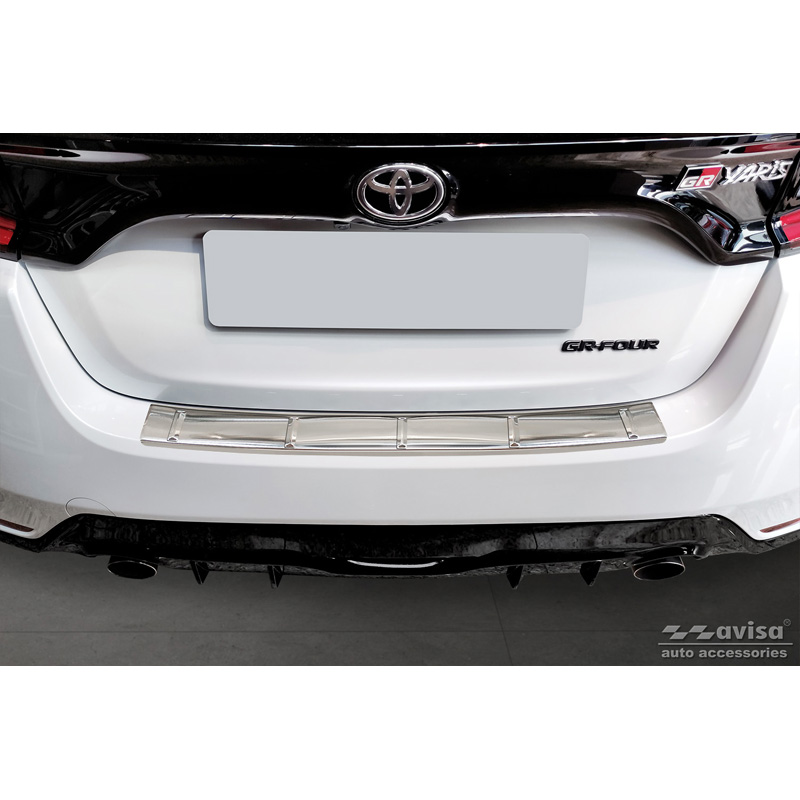 RVS Achterbumperprotector  Toyota Yaris IV 'GR' 2020- 'Ribs'