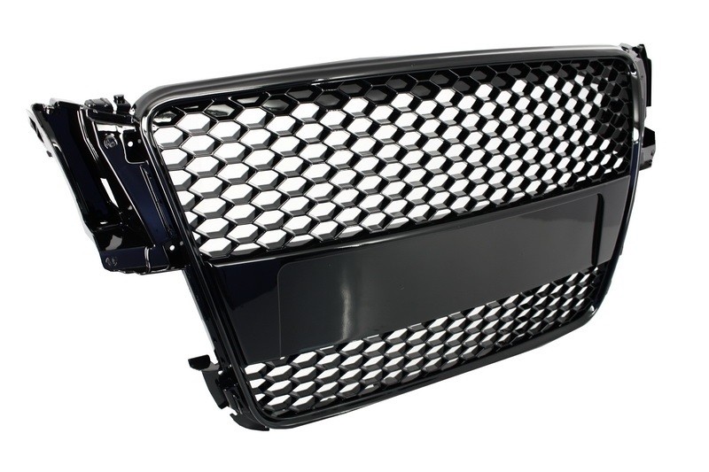Grille Audi A5 8T (2007-2011) RS Design Piano Black Embleemloos
