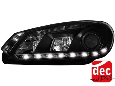 Faros VW Golf VI Los ojos del Diablo Dayline negro