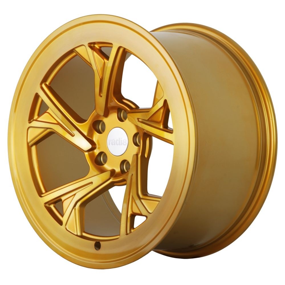 RADI8 C5 9.5x18 5x100 35 Brushed Gold 66,6 Velgen