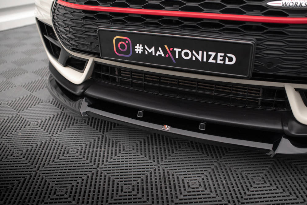 Voorspoiler Mini Cooper Clubman John Cooper Works F54 Facelift 2019 - Maxton Glans Zwart