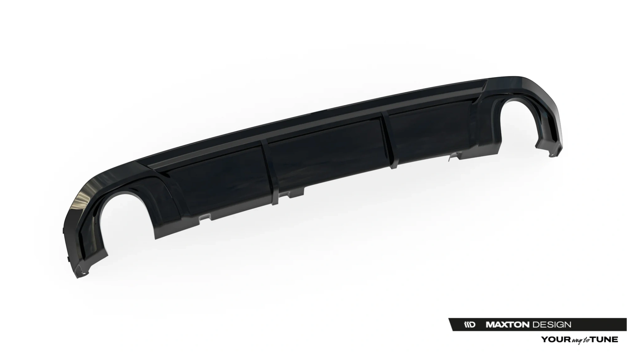 Achter Diffuser BMW 4 M-Pack Gran Coupe G26 Maxton Glanzend zwart