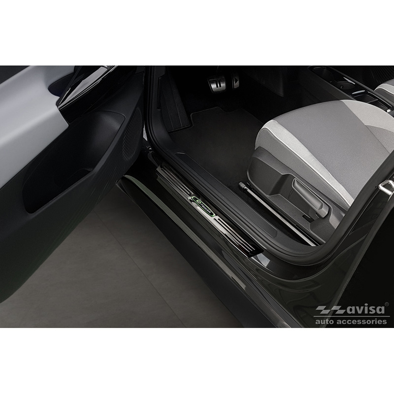 Zwart RVS Instaplijsten  Volkswagen ID.3 2020-2023 & FL 2023- 'E-Power' - 4-delig