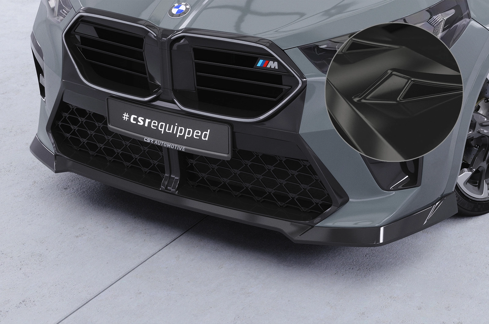 Voorspoiler BMW X2 / iX2 (U10) glans zwart