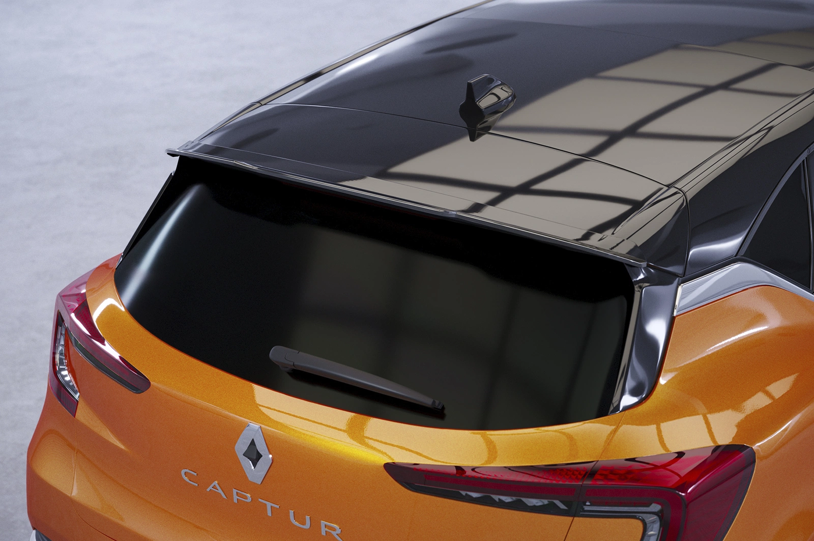 Achterspoiler Renault Captur II glans zwart CSR