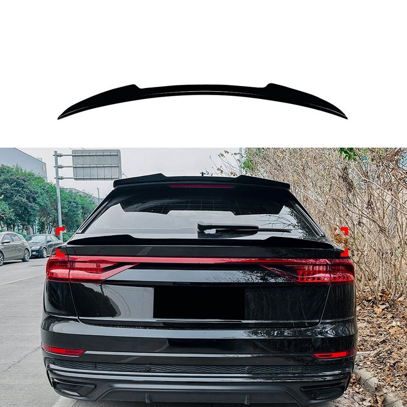 Onderste achterspoiler  Audi Q8 (4MN) S-Line/SQ8/RSQ8 2018- (ABS Glanzend zwart)