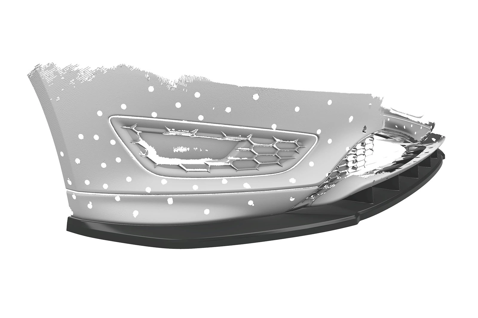Voorspoiler Ford Focus MK3 ST-Line glans zwart – 2014–2018