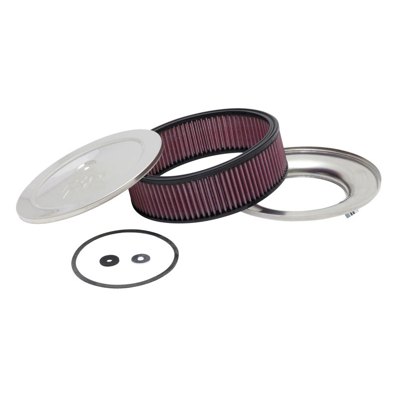 K&N luchtfilter rond - 130mm aansluiting, 229mm diameter, 105mm hoogte (60-1120)