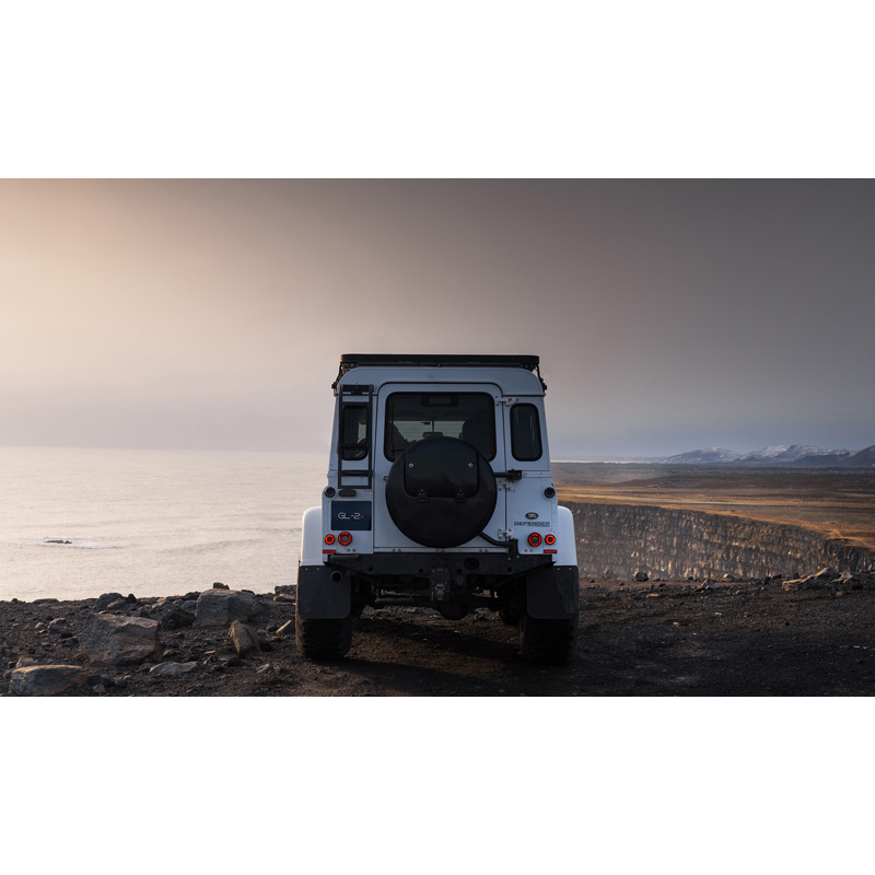 Glohh GL-2x Dynamic LED Achterlichten  Landrover 90/110 1983-1990 & Defender (LD) 1990-2016 - Zwart (6-delig)