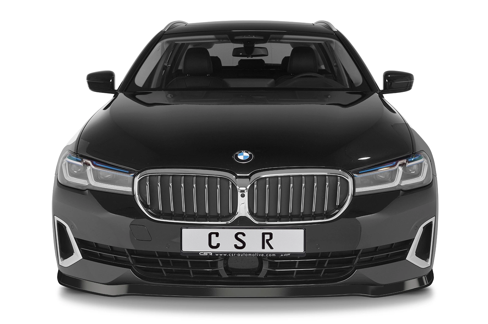 Voorspoiler BMW 5er (G30/G31) LCI Glans Zwart – CSR Automotive
