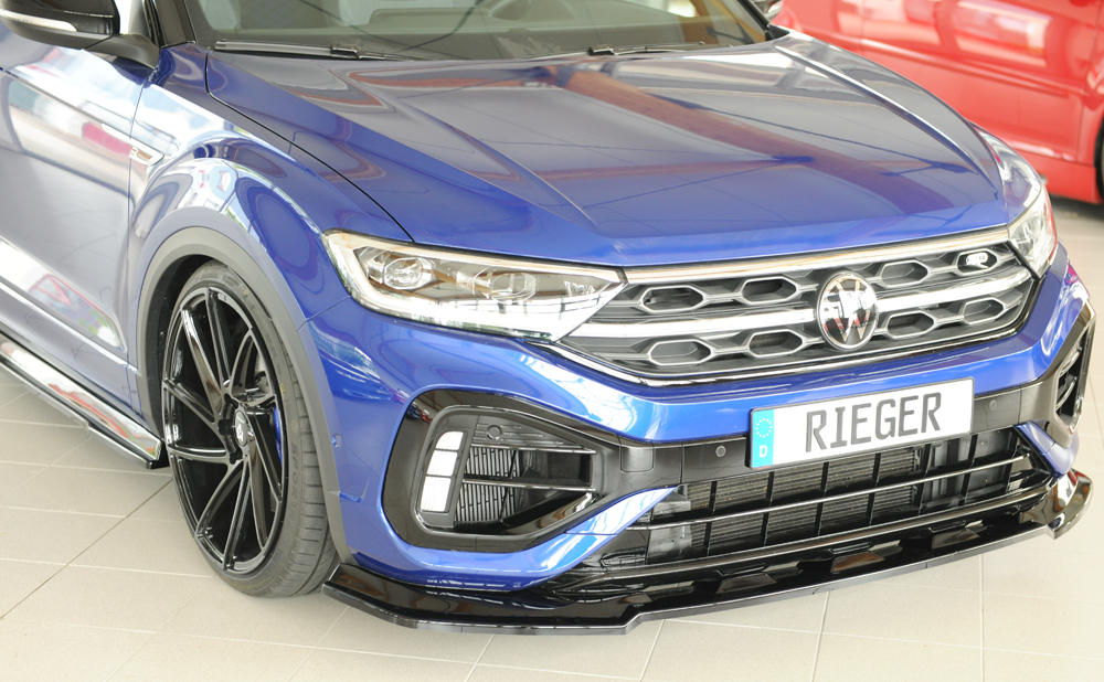 Voorspoiler VW T-Roc A1 R/R-line 2022- Rieger Glossy black