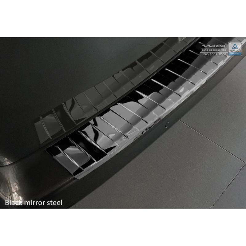 Zwart-Chroom RVS Achterbumperprotector  Citroën Spacetourer / Peugeot Traveller / Toyota Proace Verso 2016- 'Ribs'