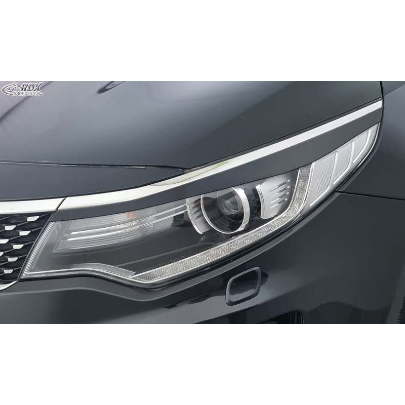 Koplampspoilers  Kia Optima (JF) 2015- (ABS)