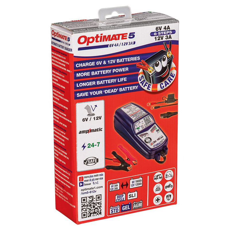OptiMate 5 6V 4A / 12V 3A Acculader / tester / onderhouder
