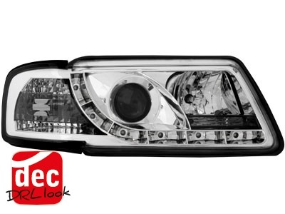 Faros Audi A3 8L LED Los ojos del Diablo Dayline cromo