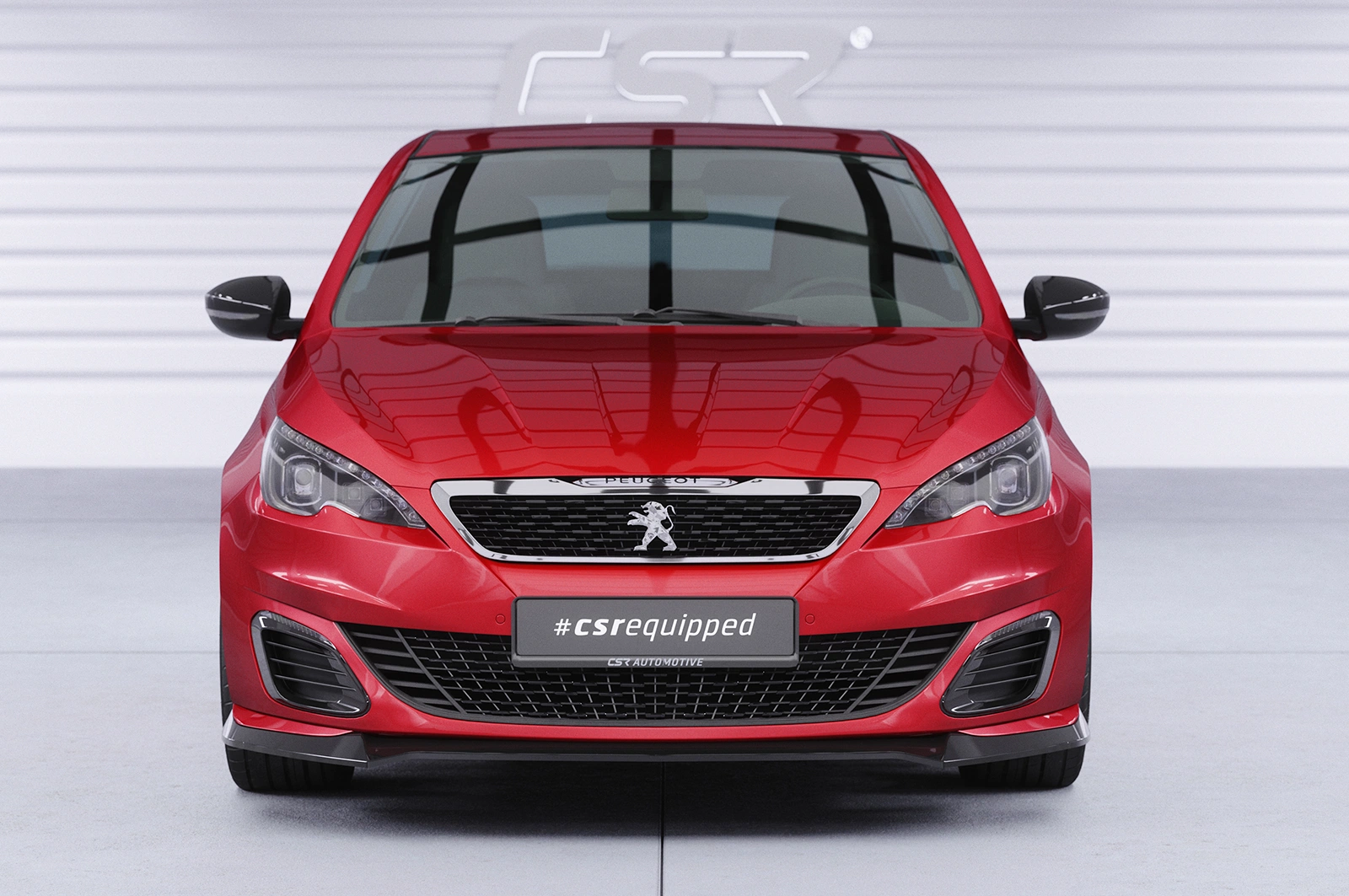Voorspoiler Peugeot 308 GTi glans zwart