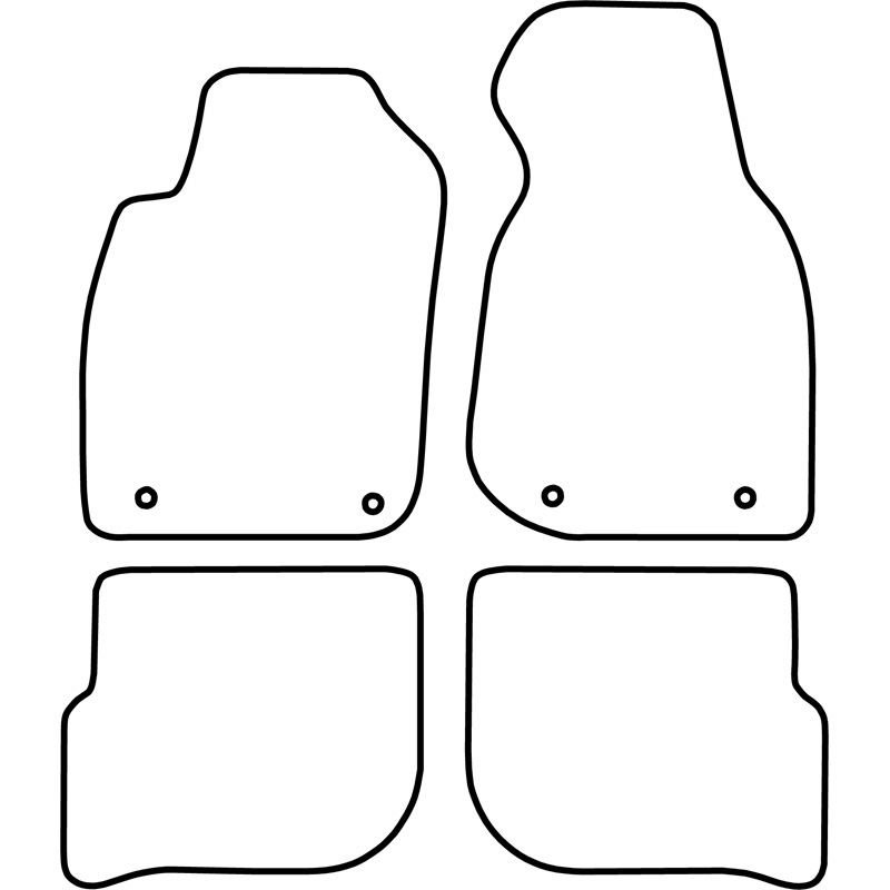 Automatten Velours  Audi A6 1997-1999