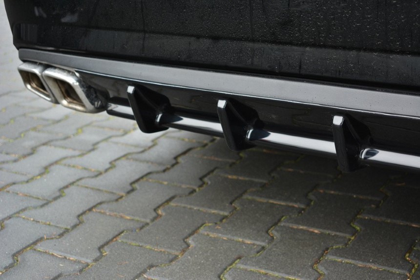 Diffuser Mercedes E63 AMG W212 Maxton Design glans zwart