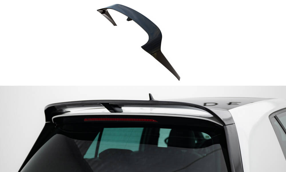 Spoiler Volkswagen Golf R / GTI / R-Line Hatchback Mk7 / Mk7 Facelift Maxton Glanzend zwart