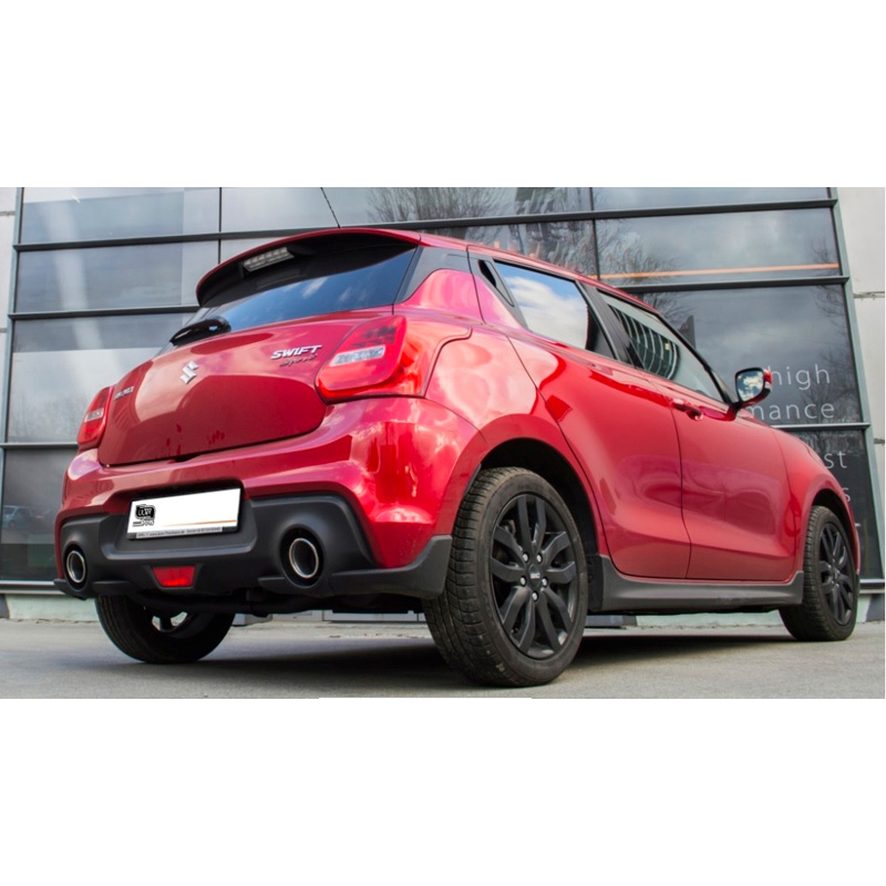 Dubbele Sportuitlaat  Suzuki Swift VI 1.4 Sport Boosterjet 103kW 2017-2020 100mm RS
