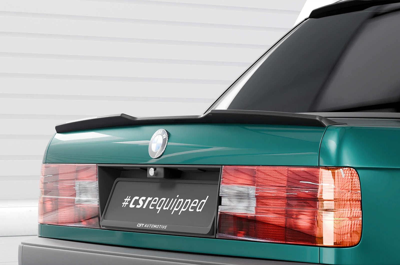 Achterspoiler BMW 3er E30 Coupe glans zwart