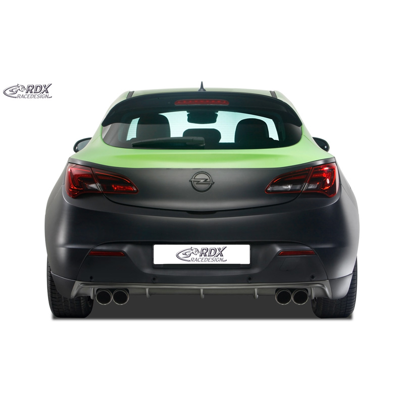 Achterskirt 'Diffusor'  Opel Astra J GTC 2009-2015 excl. OPC (tbv dubbele uitlaat) (PUR)