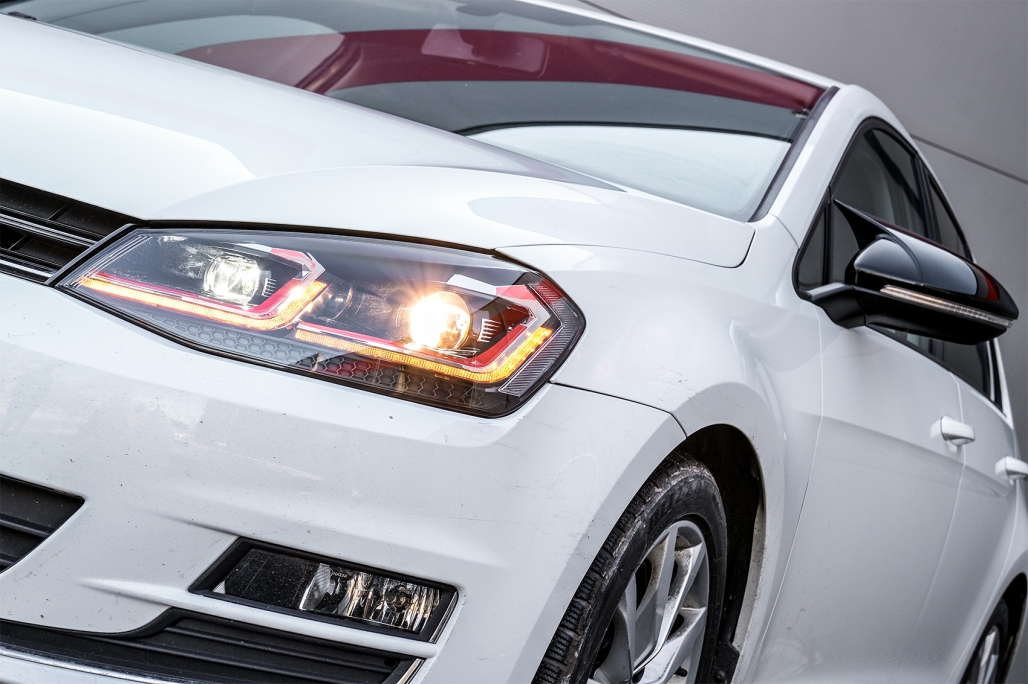Spiegelkappen VW GOLF VII M Look Glans Zwart