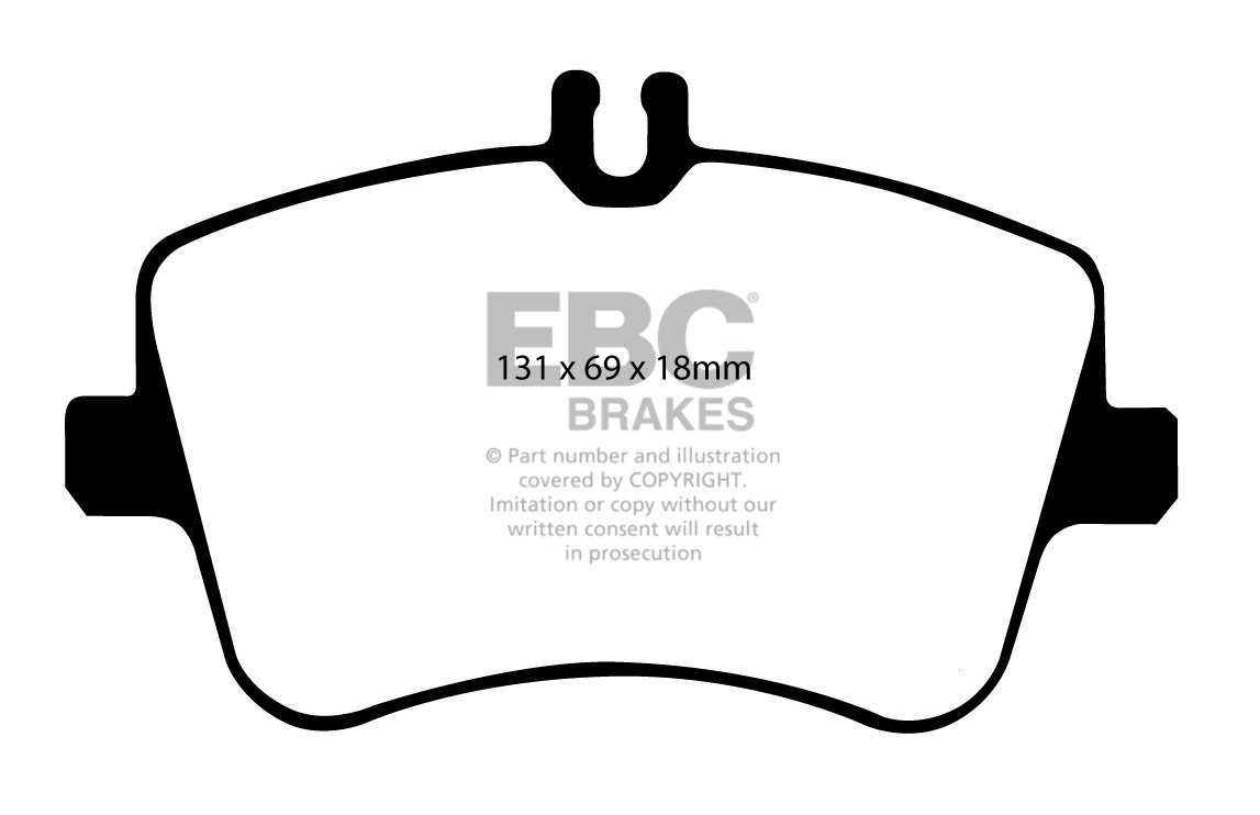 EBC Brakes MERCEDES C-Class (W203) C180 K 2002-2004 Remblokken v