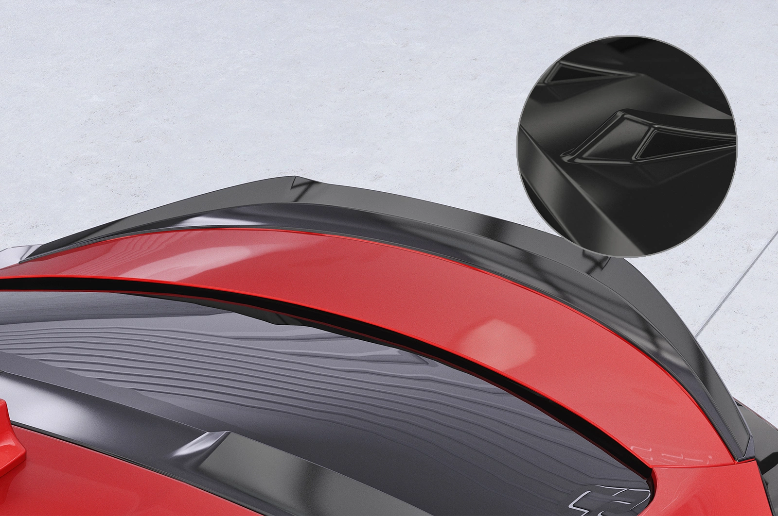 Achterspoiler Subaru BRZ (2.Gen) / Toyota GR86 glans zwart