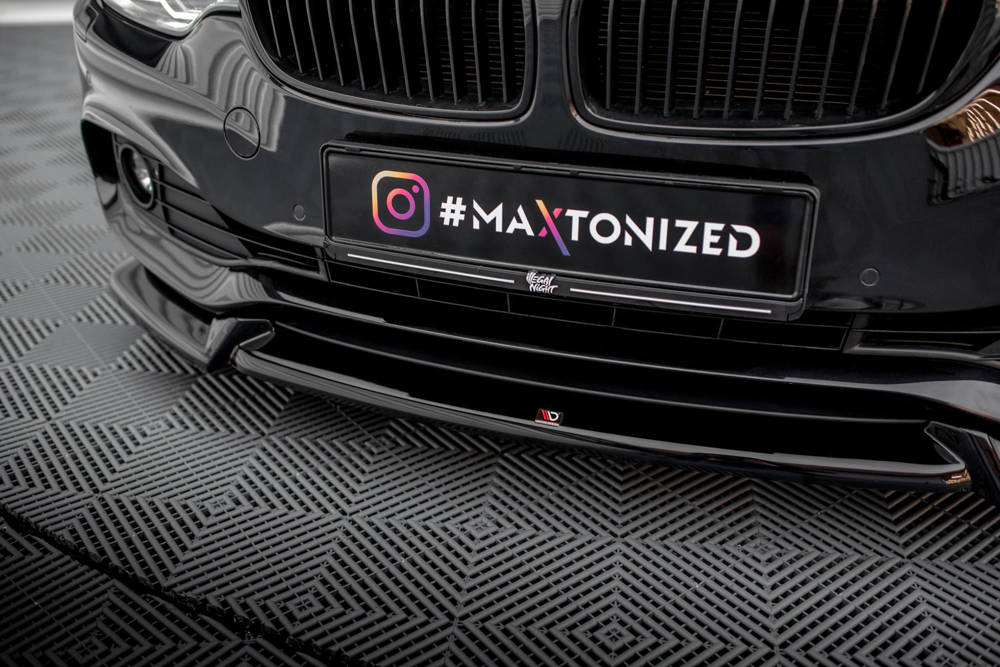 Voorspoiler V.2 BMW 4 Gran Coupe F36 2014 - 2017 Maxton Glans Zwart