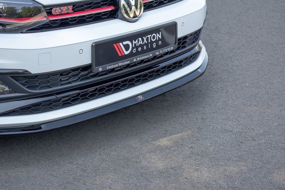 Voorspoiler VW Polo GTI Mk6 Glans Zwart