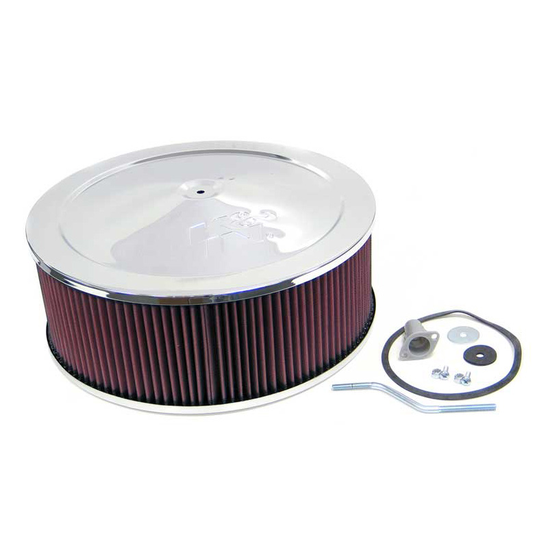 K&N luchtfilter rond - 130mm aansluiting, 356mm diameter, 133mm hoogte (60-1420)