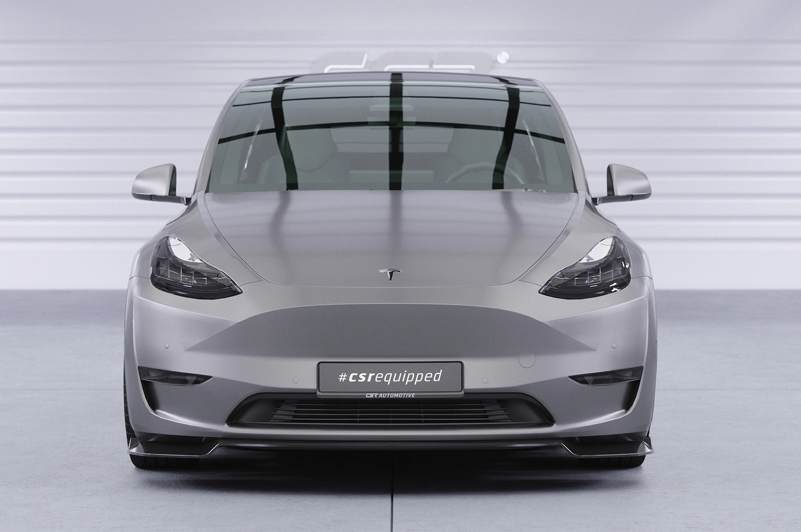 Voorspoiler Tesla Model Y glans zwart