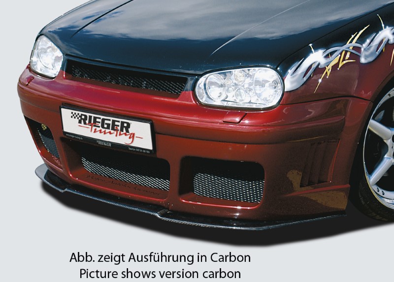 Spoilerzwaard gevormd voor Voorbumper RS-4-Look VW Golf IV Riege