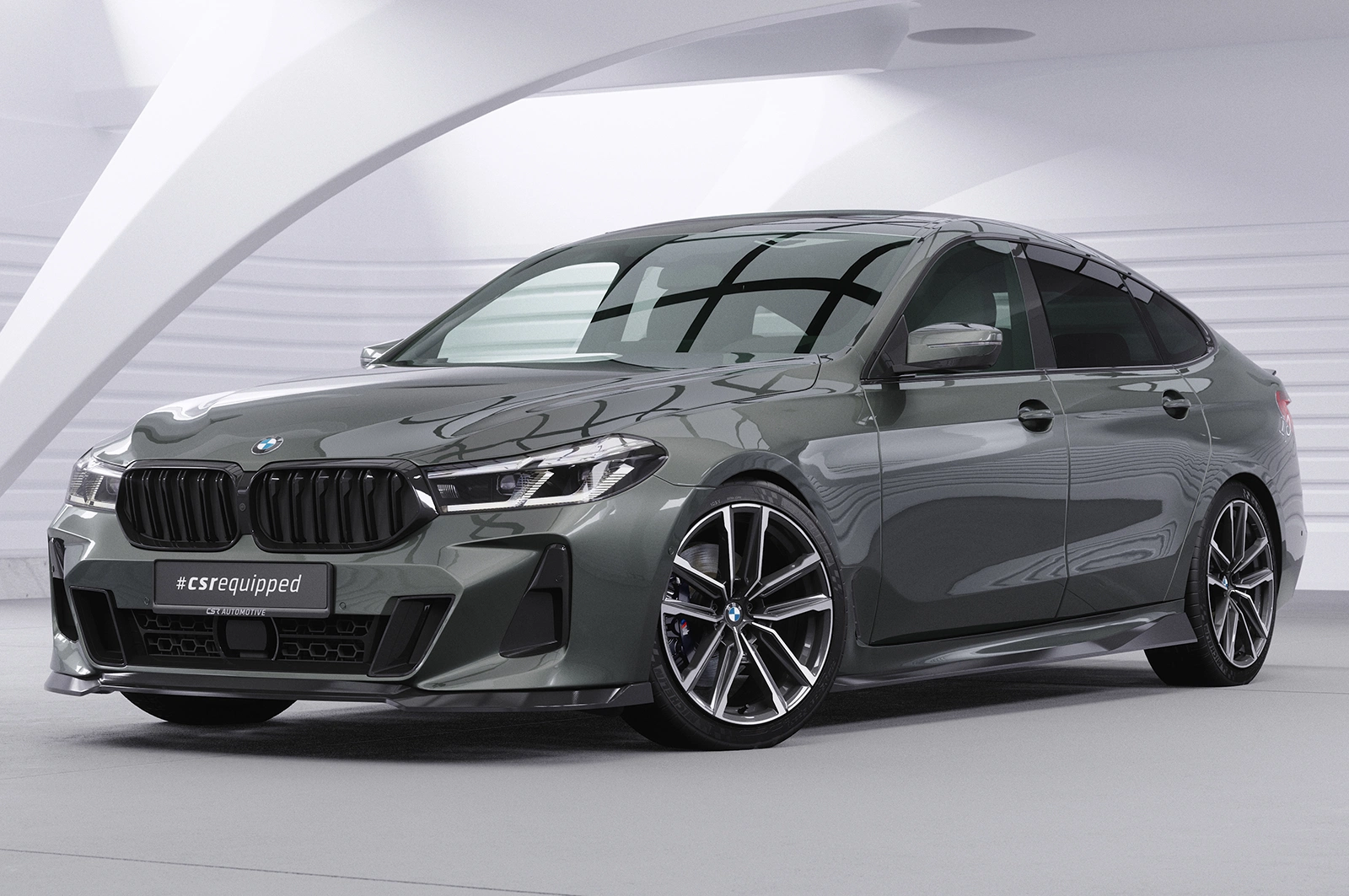 Voorspoiler BMW 6er (G32) M-Paket Glans Zwart (LCI, 07/2020–) CSR