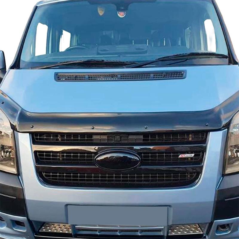 Motorkapbeschermer (steenslagcover)  Ford Transit MK7 2006-2014 - Glanzend zwart