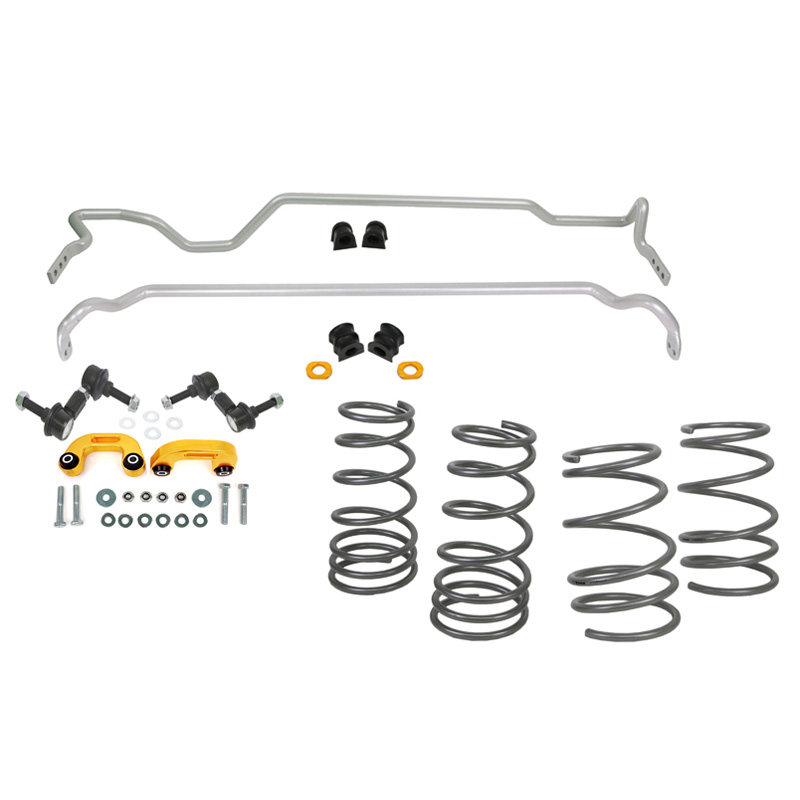 Whiteline Grip-Serie 1 Stabilisatorstang en Verlagingsveer  Kit Subaru Impreza Sedan GD 2.0 4WD 2005-