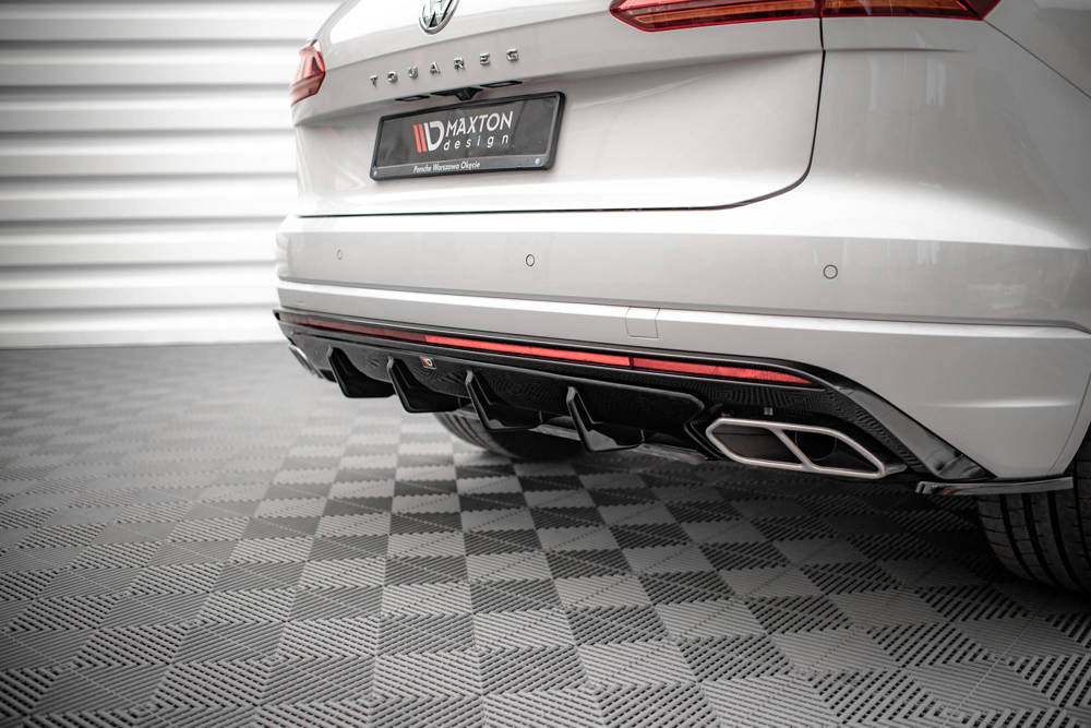 Diffuser Volkswagen Touareg MK3 R-Line Maxton Glans Zwart