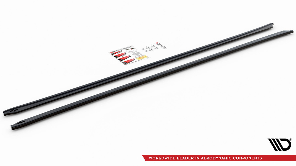 Zijskirts BMW 5-Serie G30 Maxton Glans Zwart