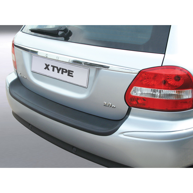 ABS Achterbumper beschermlijst  Jaguar X-Type Estate 2003-2007 Zwart