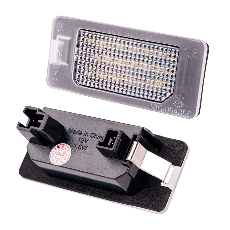 Set LED Nummerplaatverlichting  Fiat 500X (6X) 2018-2022 / 500X (7X) 2021- / 500e 2020- / Abarth 500 EV 2023- & Alfa Romeo Tonale 2022-