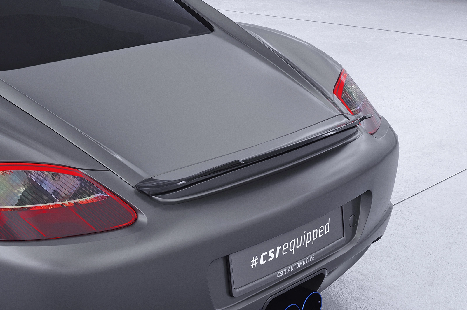 Achterspoiler Porsche Cayman 987c glans zwart 2004–2013