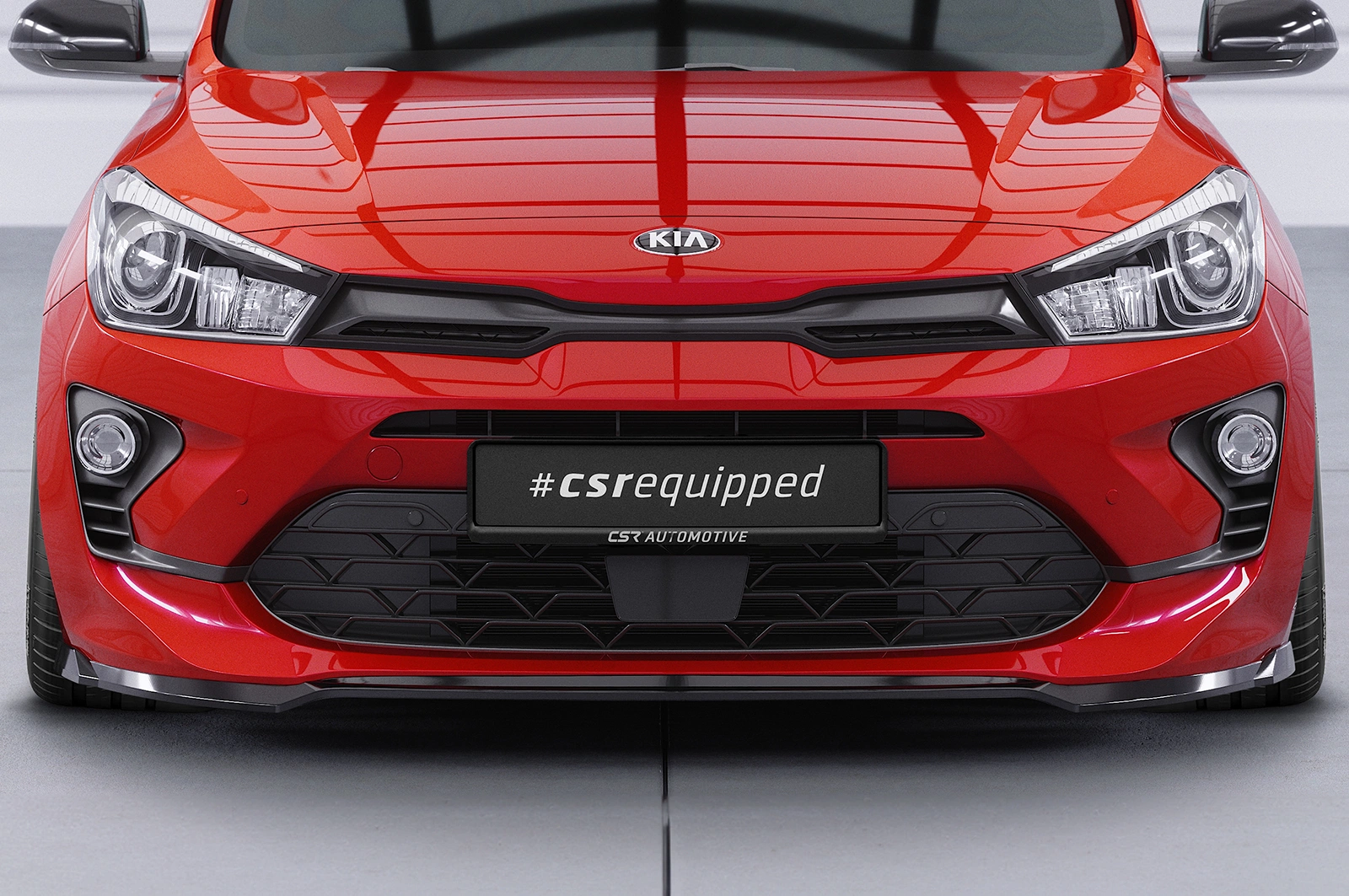 Voorspoiler Kia Rio 4 (YB) Facelift Glans Zwart van CSR Automotive (2020-)