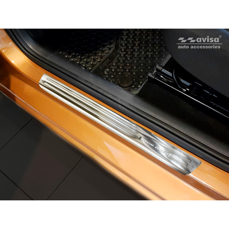 Zilver RVS Instaplijsten  Volkswagen Up! 2012-/Arteon 2017- incl. Shooting Brake 2020-/Tiguan 2015-2024 incl. All Space 2017-2024 /Golf Sportsvan 2014- - 'Special Edition' - 4-delig