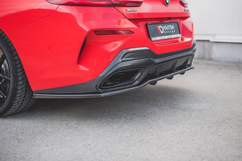 Centrale Achterspoiler (Met verticale bars) BMW M850i G15 Glanzend Zwart