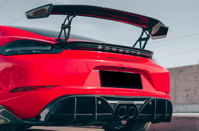 Porsche 718 Cayman/Boxster BKSS Style Carbon Fiber Diffuser 2017-2021