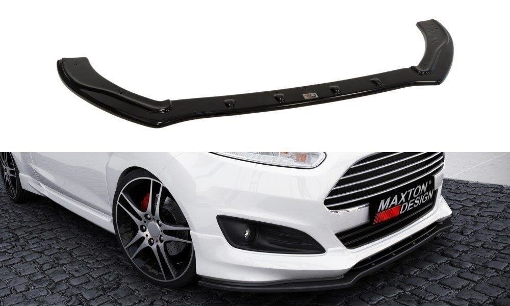 Voorspoiler Ford Fiesta MK7 ST line FL Maxton Glans Zwart