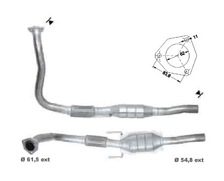 Opel VECTRA 2.2TD DTI 2172 cc 92 Kw / 125 cv Y2.2DTR Magnaflow C