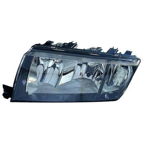 Koplamp links FABIA 99-07 DEPO H7+H3/ZWART
