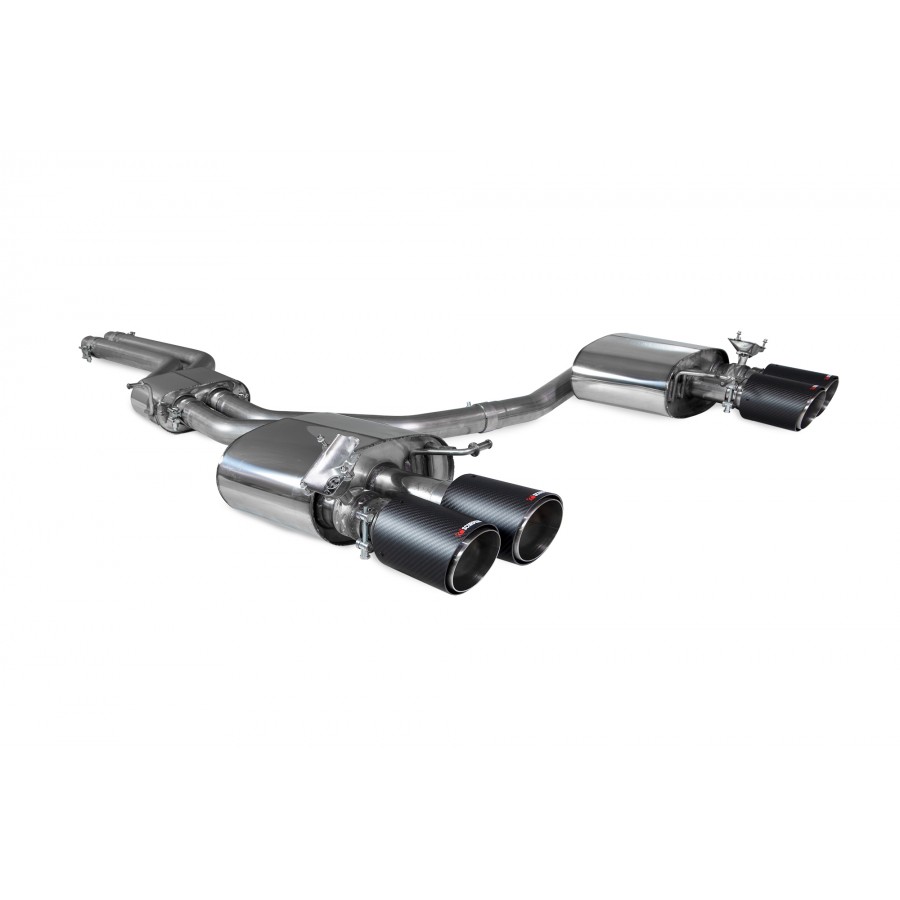 Scorpion uitlaat Audi S4 B9 Quattro Avant, Saloon & Sedan. Non sports diff & non GPF model  carbon &